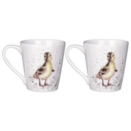 Wrendale Mug & Tray set "Lovely Mum" - eendjes