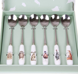 Wrendale Royal Worcester Tea Spoons "Country Animals"