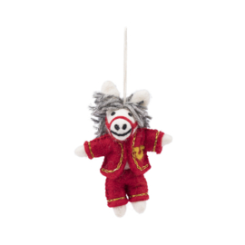 Vilten decoratie hanger "Ozosnel" - Paard van Sint