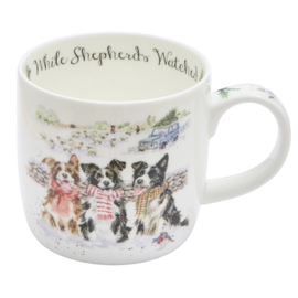 Wrendale Royal Worcester mok - "While Shepherds Watch"