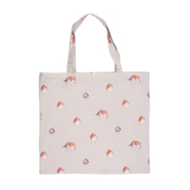 Wrendale foldable shopping bag "Jolly Robin" - roodborstje