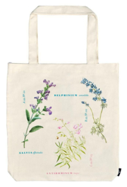 Grote katoenen shopper - Herbarium