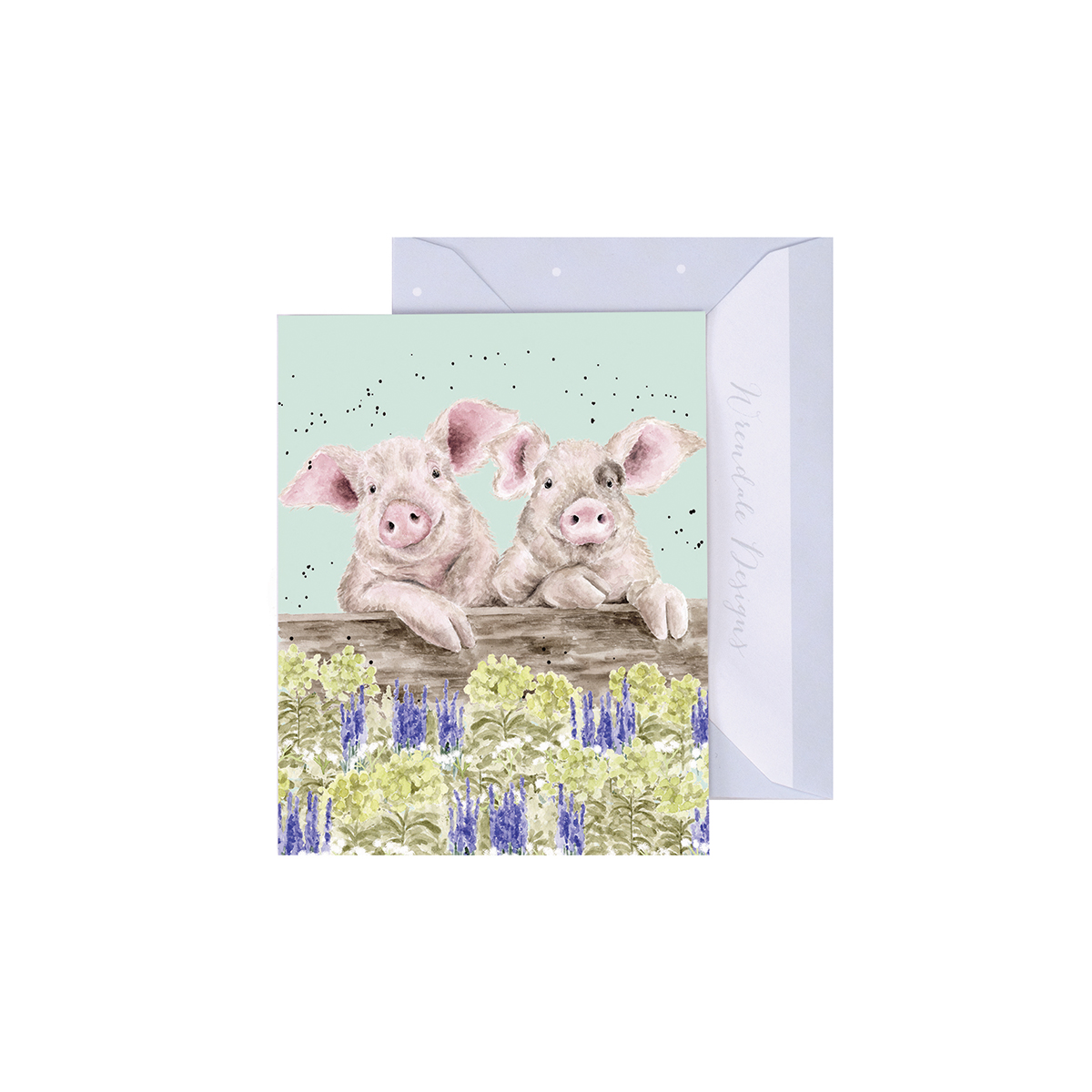 Wrendale mini card "Nosy Neighboars" - varken