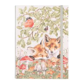 Wrendale Flexi Notebook - "Under the Oak Tree" - vos