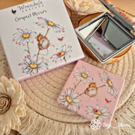 Wrendale compactspiegel "Oops-a-Daisy" - muis