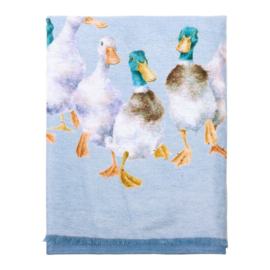 Wrendale winter scarf - Quackers - eend