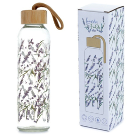 Glazen fles 500 ml - Lavender Fields