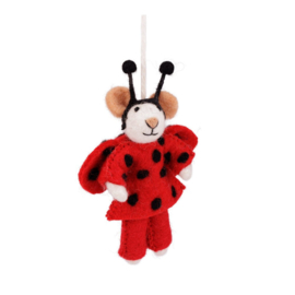 Vilten hanger muis - Lieveheersbeestje