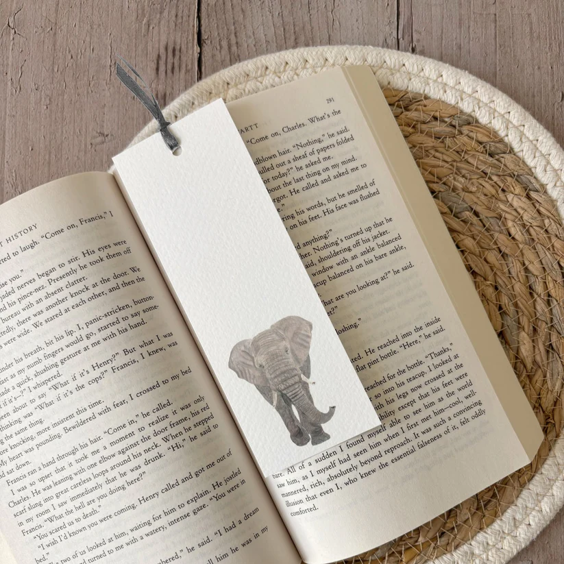 Fencil Art Studio - boekenlegger - olifant
