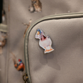 Wrendale Pin Badge - speldje "Not a Daisy Goes By" - eend