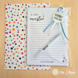 Notepad & pen - meester