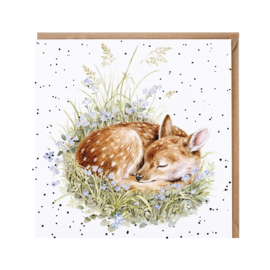 Wrendale greeting card - "The Gentle Fawn" - hertje