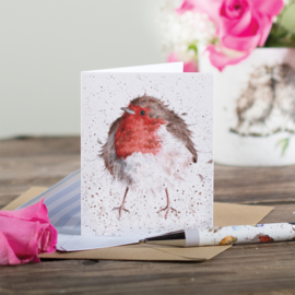 Wrendale mini card "Jolly Robin" - roodborstje