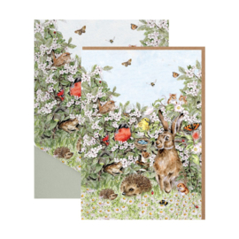 Wrendale Nature Notecard Pack - "Hidden in the Hedgerow"