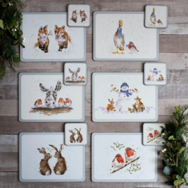 Wrendale Placemats Medium "Christmas" - set van 6