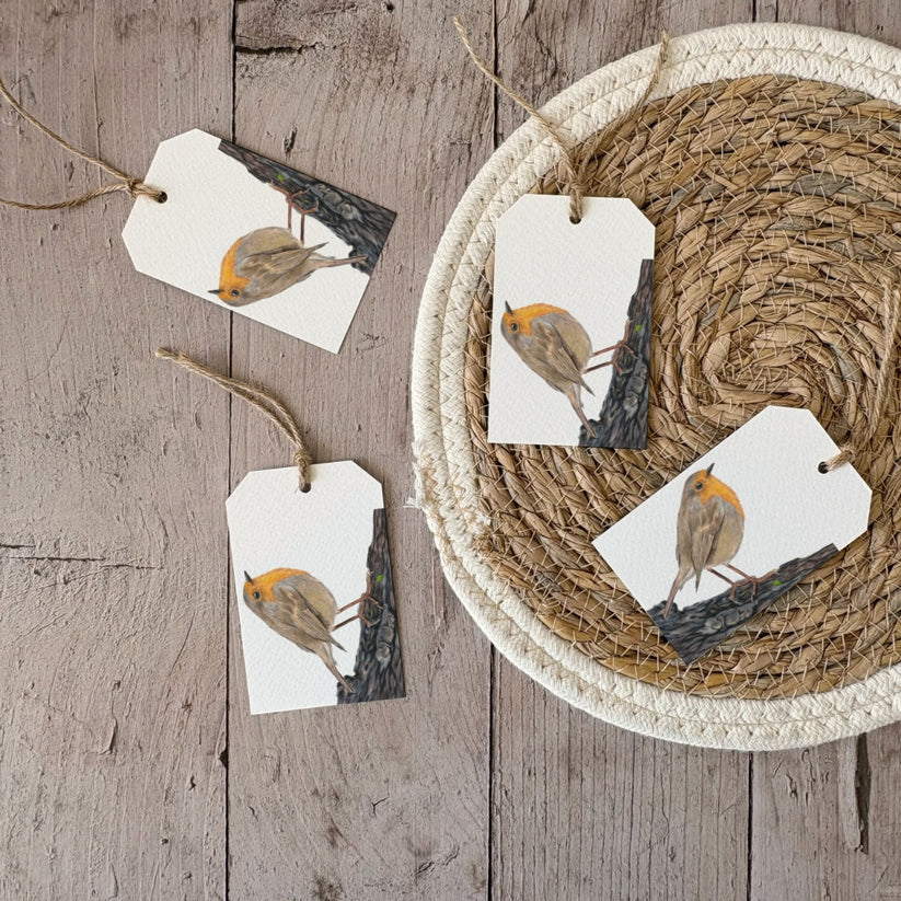 Fencil Art Studio - cadeaulabel - roodborstje