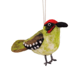 Vilten hanger - groene specht