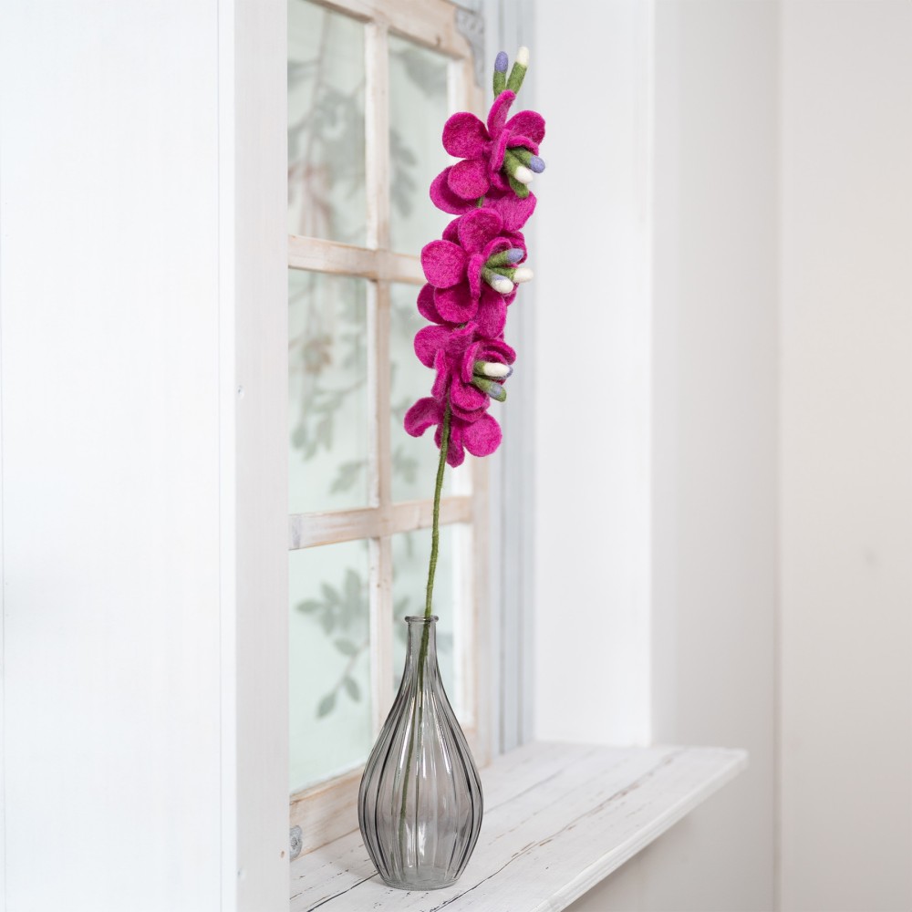 Vilten bloem - Ridderspoor fuchsia