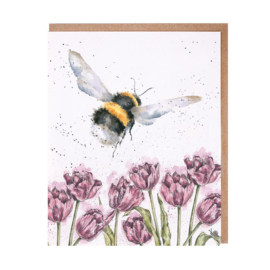 Wrendale greeting card - "Flight of the Bumblebee" - hommel