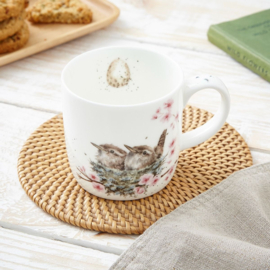 Wrendale Royal Worcester mok "Feather Your Nest" - vogel