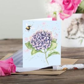 Wrendale mini card "Hydrangea" - hommel