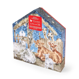 Wrendale Royal Worcester Nativity Decorations - set of 6