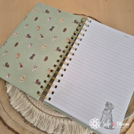 Wrendale A5 Notebook "Paws for a Picnic" - hond