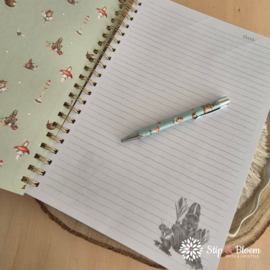 Wrendale A4 Notebook "Head Clover Heels" - konijn