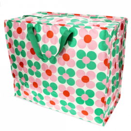 Jumbo bag - Daisy Pink/Green