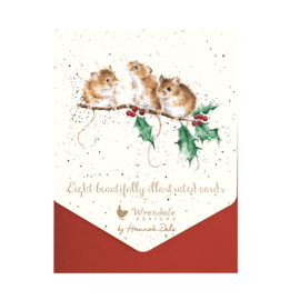 Wrendale Christmas Card Pack "Christmas Mice"