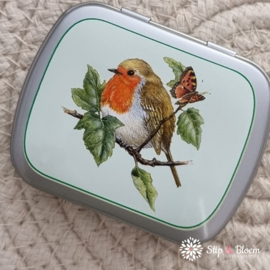 Blikje met pepermuntjes - roodborstje