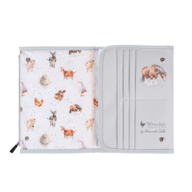 Wrendale Notebook Wallet "Farmyard Friends" - koe