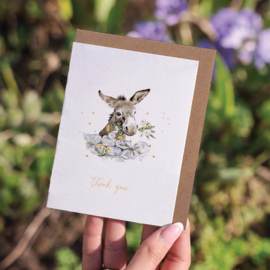 Wrendale card "Fine and Dandy" - "thank you" - ezel