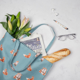 Wrendale foldable shopping bag "Jolly Robin" - roodborstje