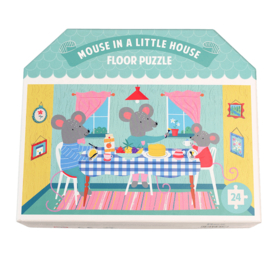 Mouse in a House vloerpuzzel - 24 stukjes
