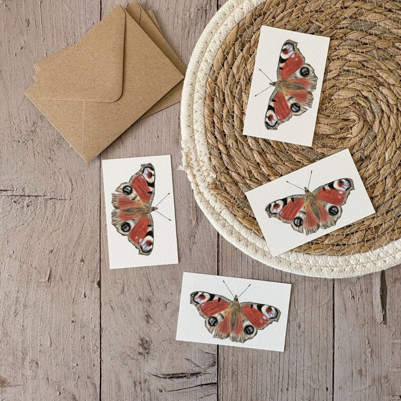 Fencil Art Studio - mini kaartje met envelop - vlinder