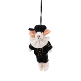 Vilten decoratie hanger "Hoofdpiet" - Pietermuis