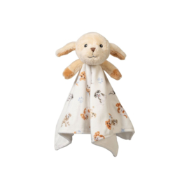 Wrendale Plush Comforter / knuffeldoekje "Little Paws" - hondje
