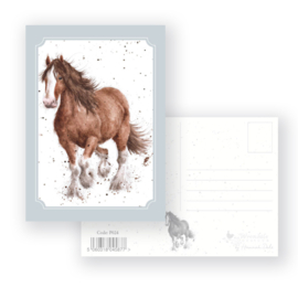 Wrendale postcard "Feathers" - paard