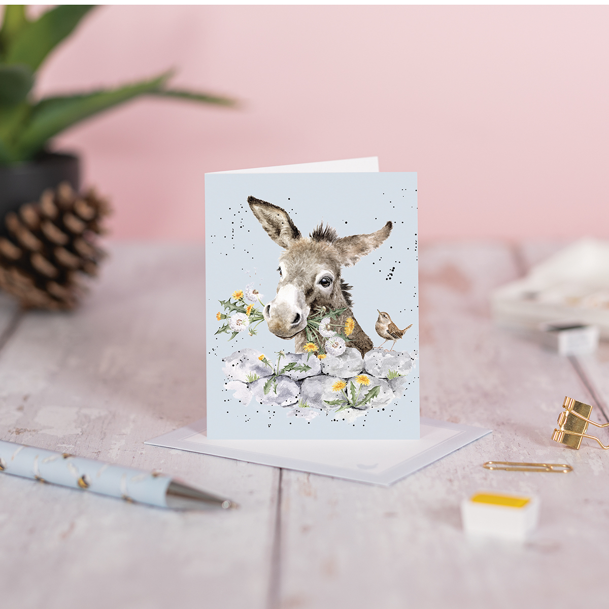 Wrendale mini card "Fine and Dandy" - ezel