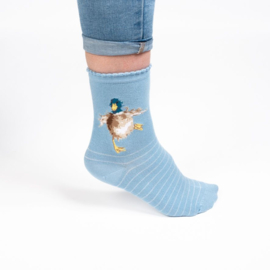Wrendale sokken "A Waddle & a Quack" - eend
