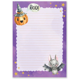 A5 notepad - Halloween Bat