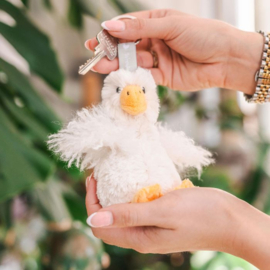 Wrendale plush keyring - "Pearl" - gans
