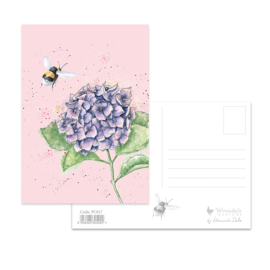 Wrendale postcard "Hydrangea" - hommel