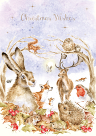 Wrendale Christmas Card Pack "Walking in a Winter Woodland"