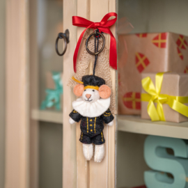 Vilten decoratie hanger "Hoofdpiet" - Pietermuis