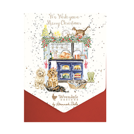 Wrendale Christmas Card Pack "The Country Christmas Kitchen"