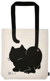 Grote katoenen shopper - Ed the Cat - Carry Me