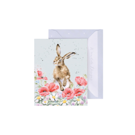 Wrendale mini card "Field of Flowers" - haas
