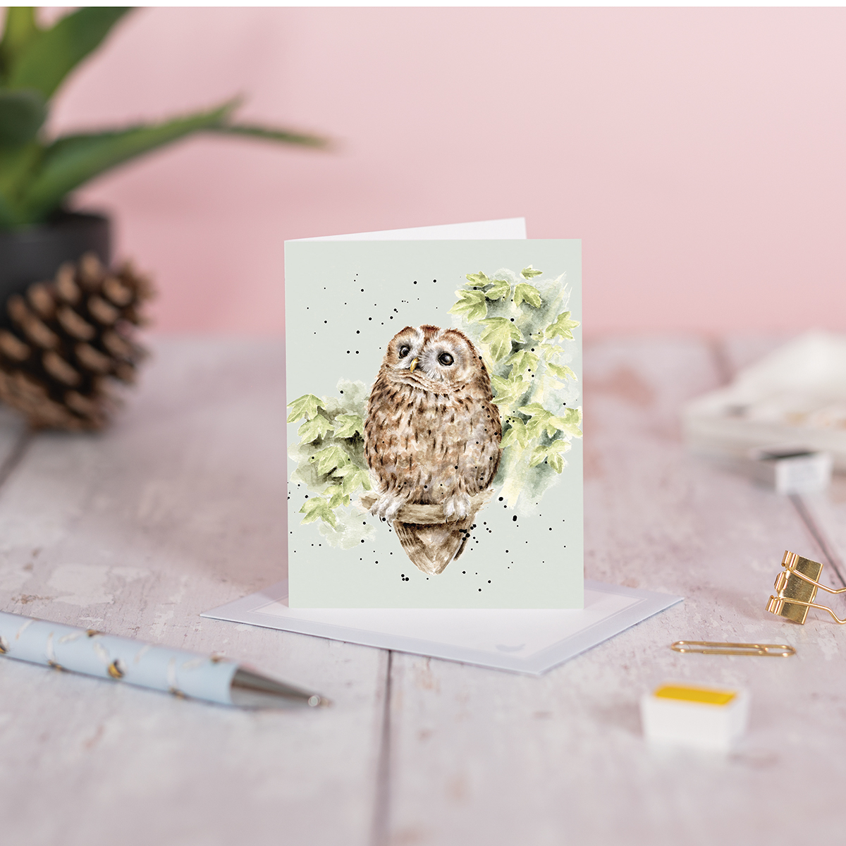 Wrendale mini card "Treetops" - uil
